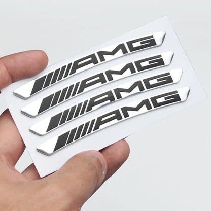 Metalowa naklejka samochodowa 3D Personality Wheel (4 SZTUK)