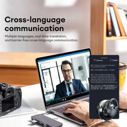 Słuchawki bezprzewodowe OWS Bluetooth 5.4 AI Translation (pasują do systemów iOS i Android)