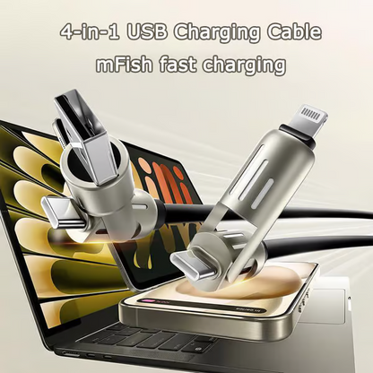 Kabel ładujący USB 4 w 1 mFish szybkie ładowanie MAX 240 W