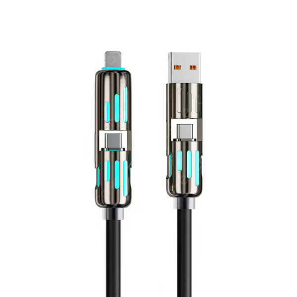 Kabel ładujący USB 4 w 1 mFish szybkie ładowanie MAX 240 W