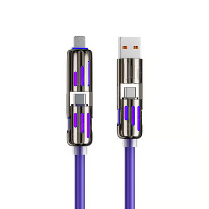 Kabel ładujący USB 4 w 1 mFish szybkie ładowanie MAX 240 W