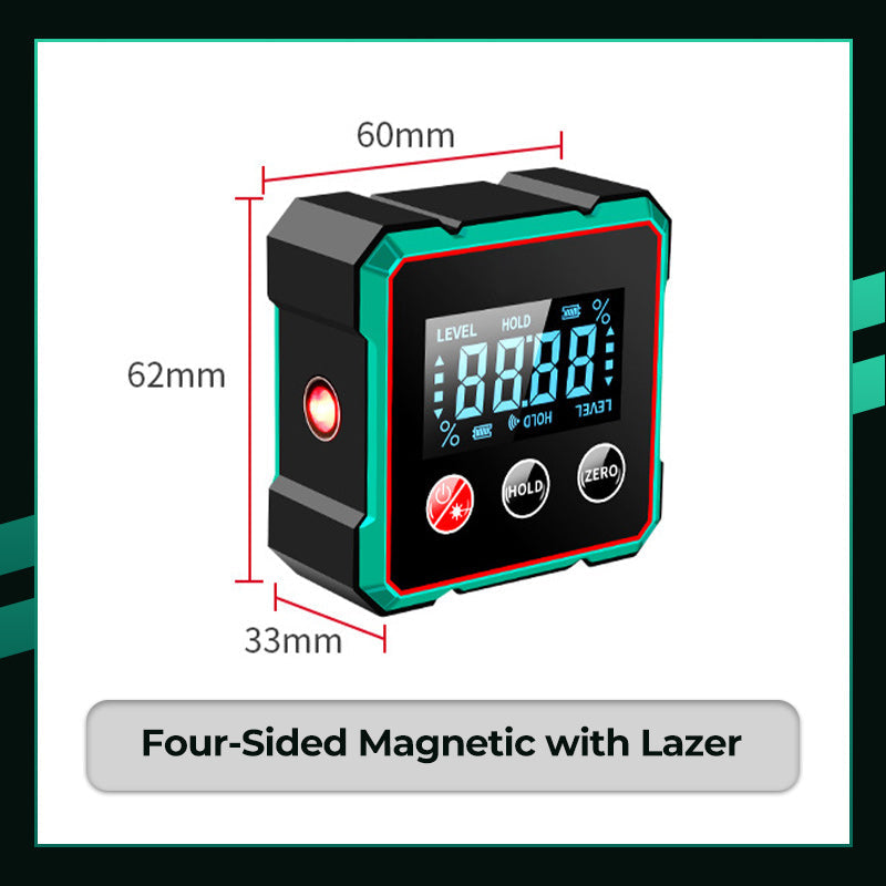 🔥 Magnetyczny Cyfrowy Miernik Kątów z Laserem Elektronicznym