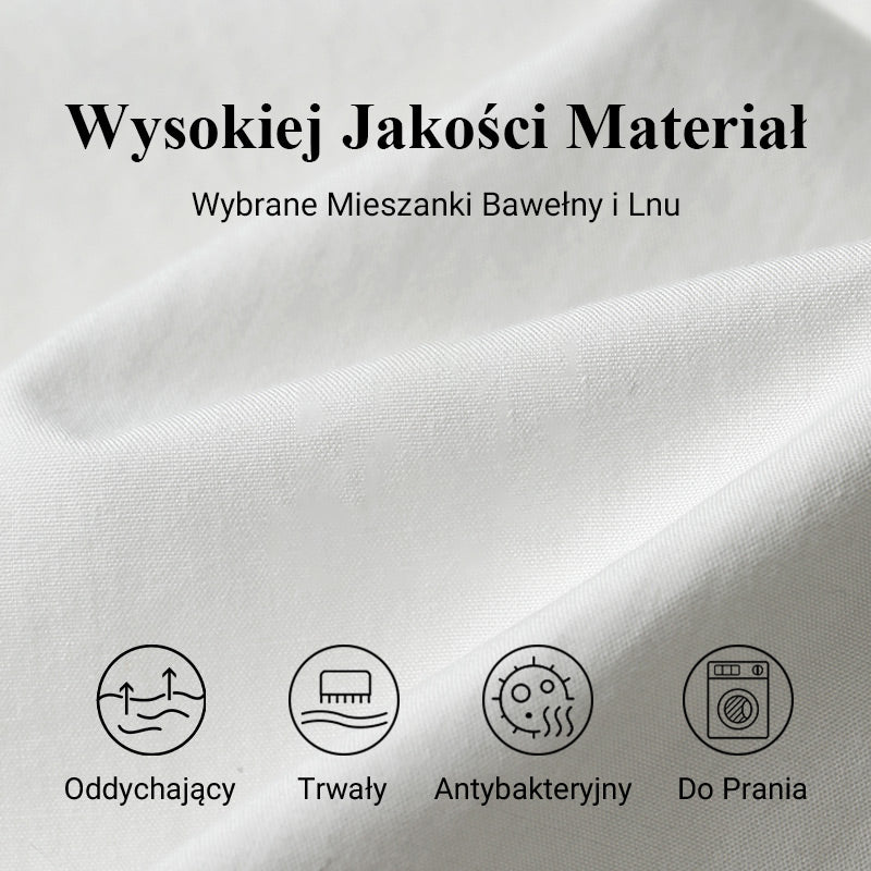 2025 Damska luźna sukienka z nadrukiem z bawełny i lnu