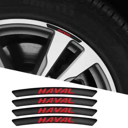 Metalowa naklejka samochodowa 3D Personality Wheel (4 SZTUK)