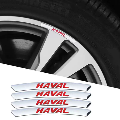 Metalowa naklejka samochodowa 3D Personality Wheel (4 SZTUK)