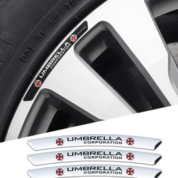 Metalowa naklejka samochodowa 3D Personality Wheel (4 SZTUK)