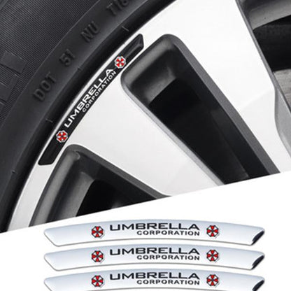 Metalowa naklejka samochodowa 3D Personality Wheel (4 SZTUK)