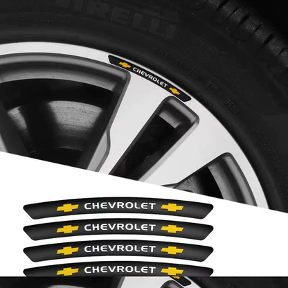 Metalowa naklejka samochodowa 3D Personality Wheel (4 SZTUK)