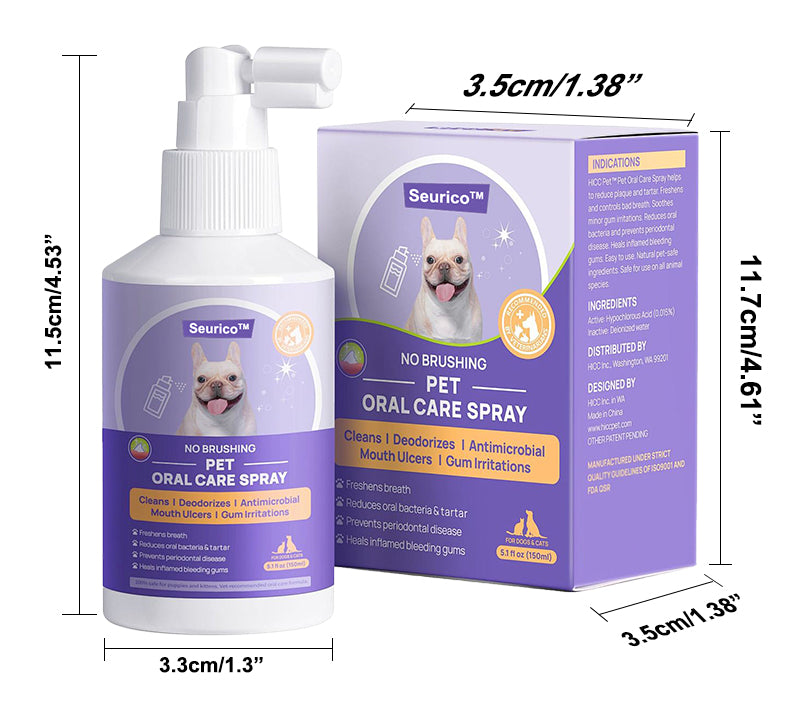 🔥Seurico™ Spray do czyszczenia zębów dla psów i kotów
