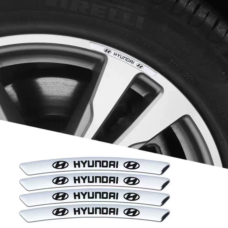 Metalowa naklejka samochodowa 3D Personality Wheel (4 SZTUK)