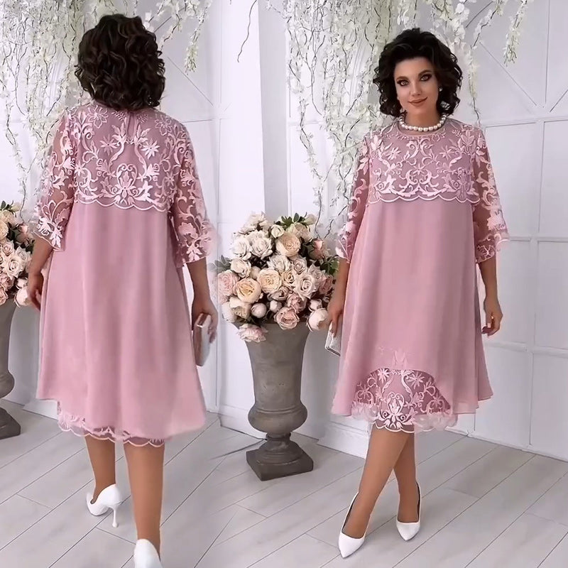 🌸🌸🌸Warstwowa koronkowa sukienka Sheer Breeze