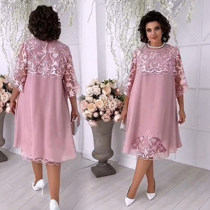 🌸🌸🌸Warstwowa koronkowa sukienka Sheer Breeze