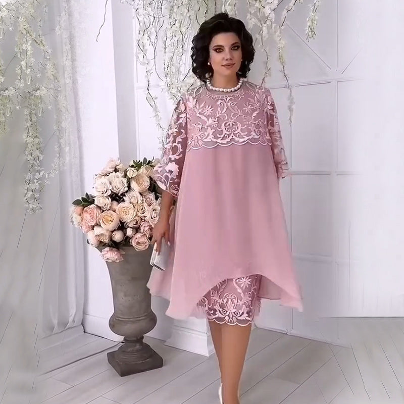 🌸🌸🌸Warstwowa koronkowa sukienka Sheer Breeze