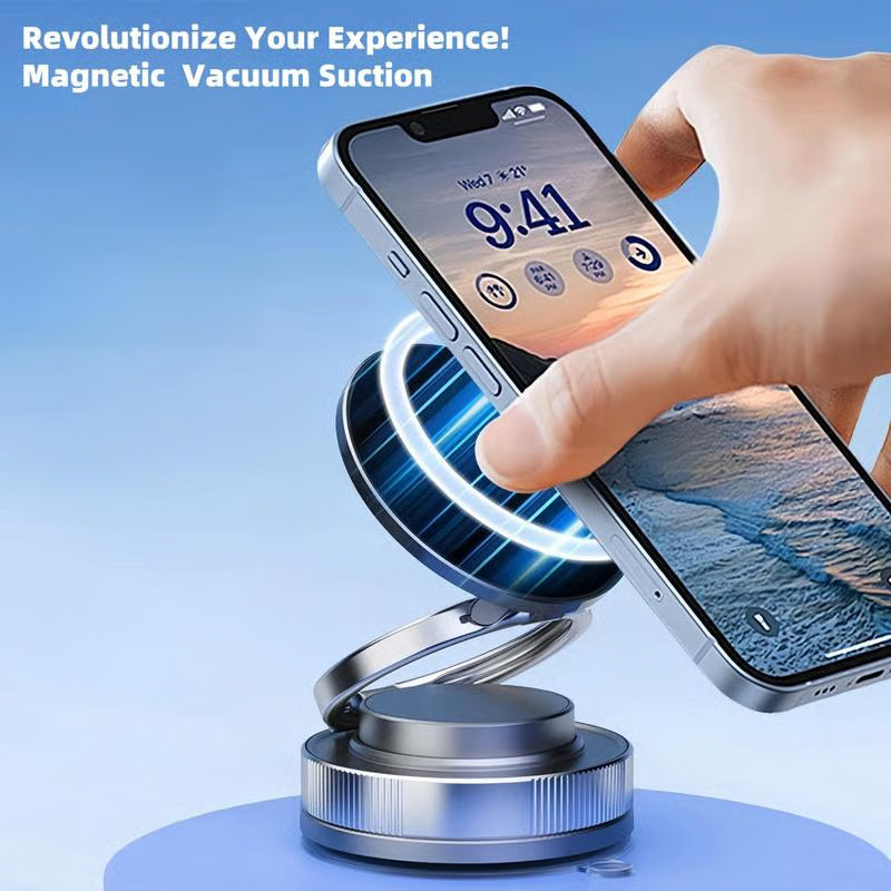 🔄360° regulowany podciśnieniowy magnetyczny uchwyt na telefon📱🚗